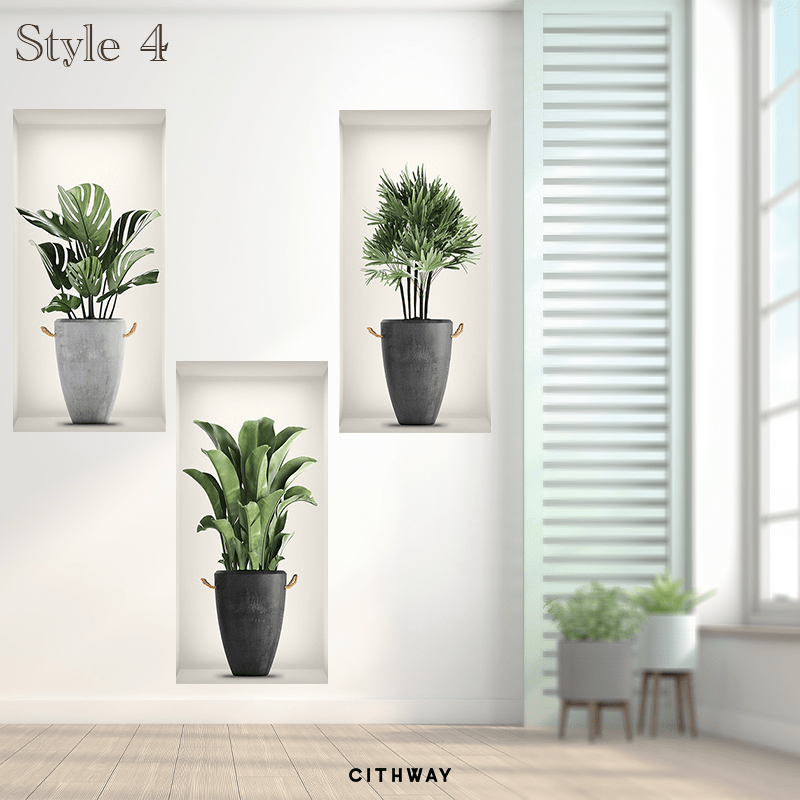 Cithway™ Self-Adhesive 3D Plant Wall Stickers